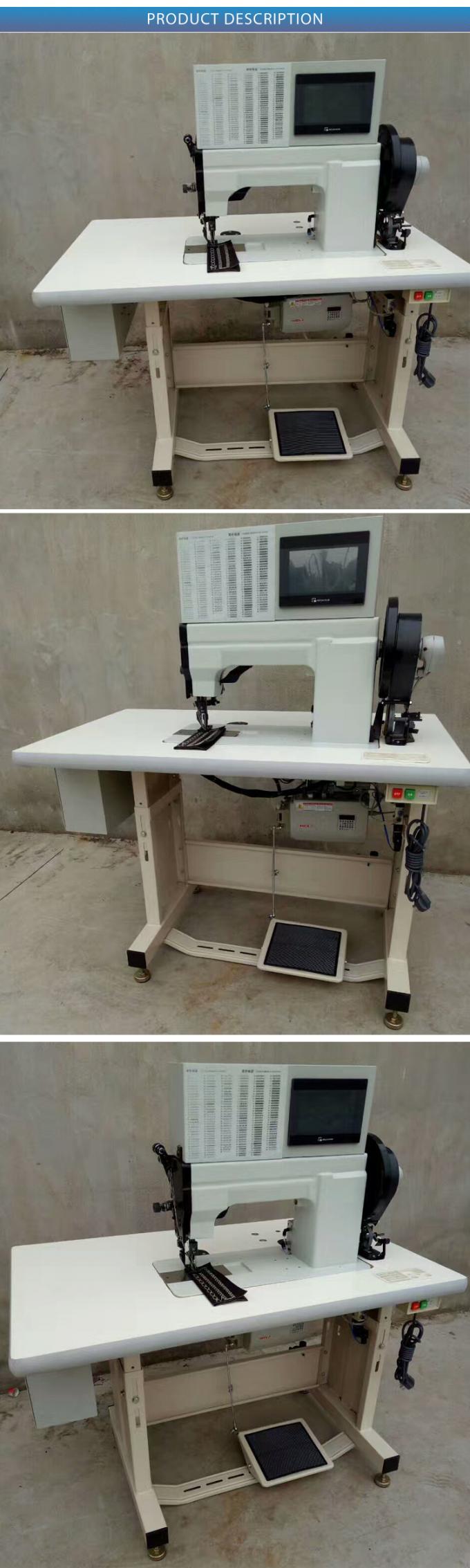 macchina per cucire di camminata del modello di cuoio del sofà del piede del doppio ago del letto della posta