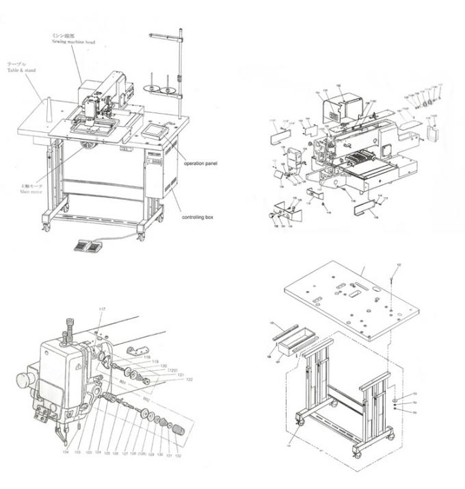 MACCHINA PER CUCIRE CONTROLLATA DA COMPUTER DEL MODELLO PROGRAMMABILE ELETTRONICO AD ALTA VELOCITÀ NY3020